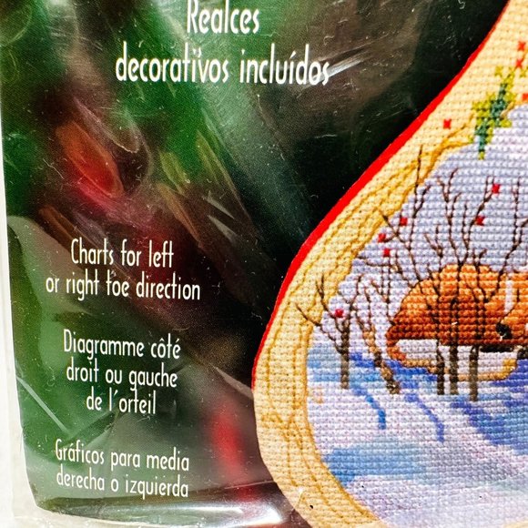 Rare Bucilla Father Christmas Stocking Kit - New/Sealed (2001) - Picture 6 of 9